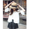 Summer/ Spring Hat, Black Bow Straw Hat